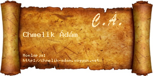 Chmelik Ádám névjegykártya